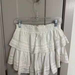 Love Shack Fancy Ruffle Mini Skirt